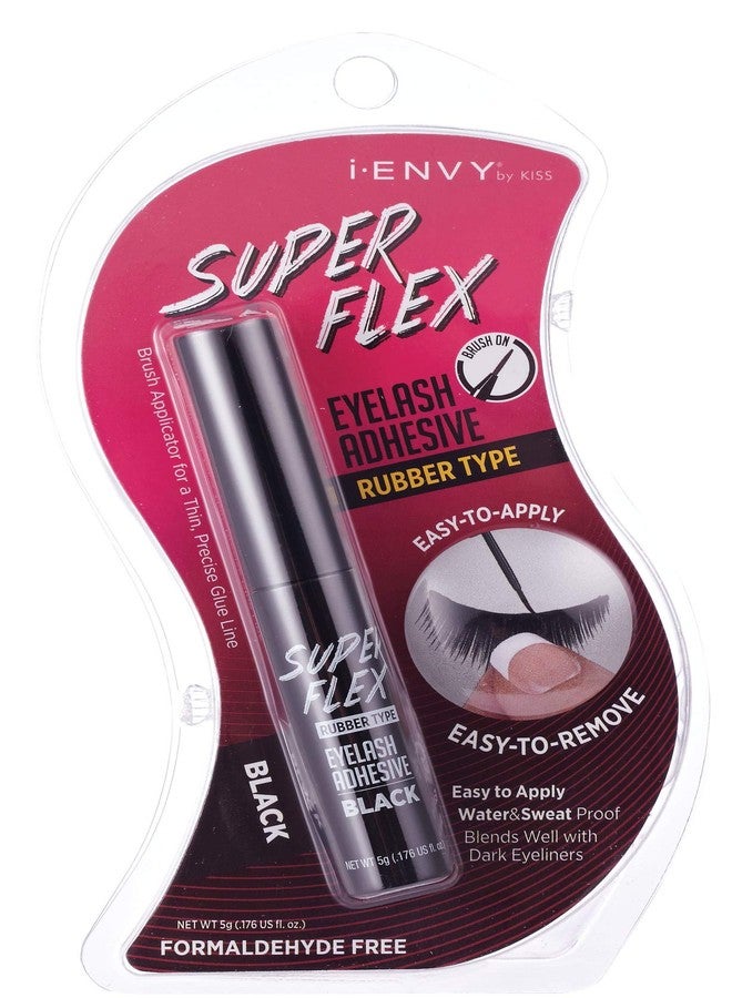 i.Envy i•Envy Super Flex Brush Eyelash Adhesive Rubber Type Black 0.176 oz KPEG07 - Image 1